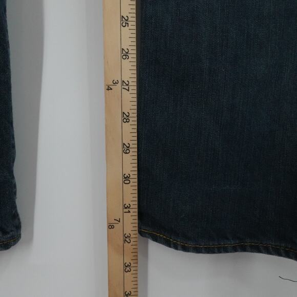 Levis 501 XX Jeans Mens Fits 34x32 BLue Dark Straight Button Fly Classic Work - Picture 6 of 14